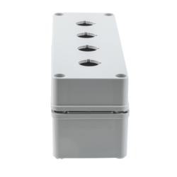 Picture of Pushbutton Enclosure, 4 Hole, 22.5, Polyester, Gray